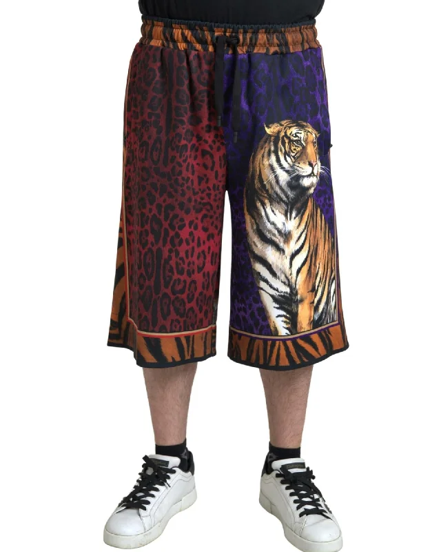Personalized Wear Dolce & Gabbana  Tiger Print Shorts for Men