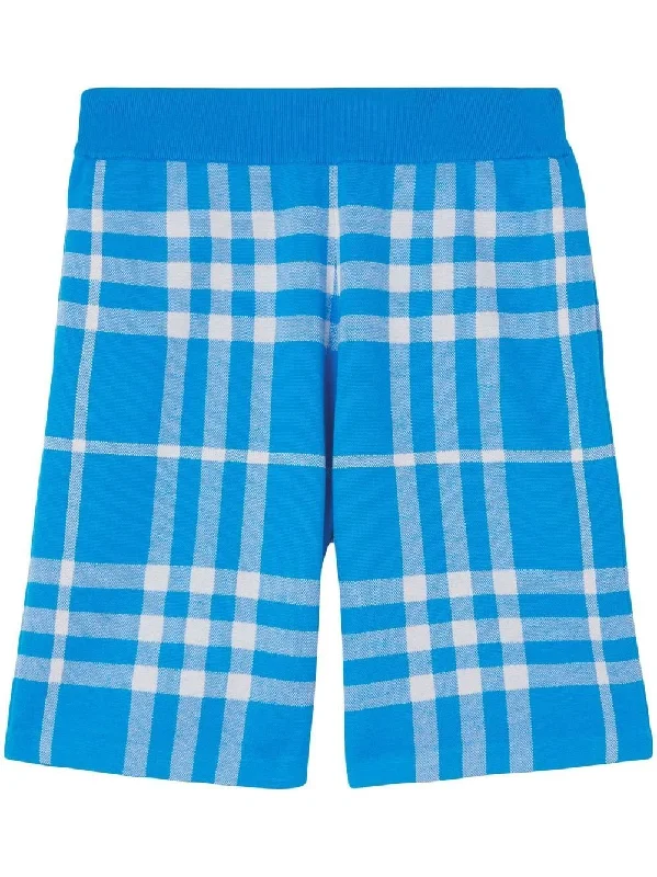 Elegant Tailoring Check-Print Bermuda Shorts