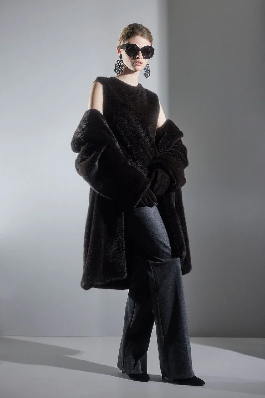 Customized Version Faux Mink Coat