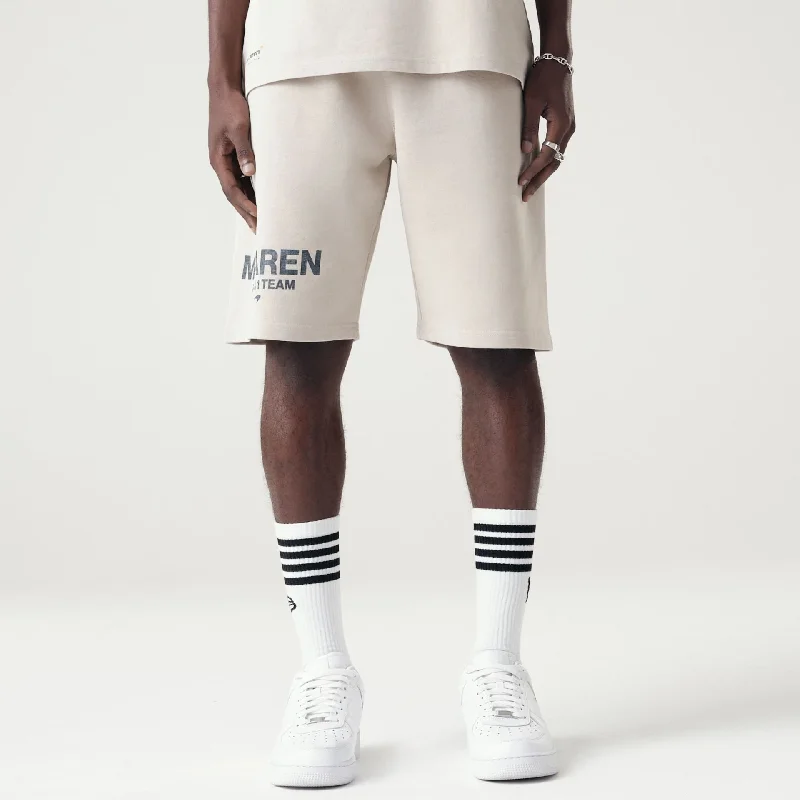 Casual Fit Wear McLaren Racing Washed Pack Cream Oversized Shorts