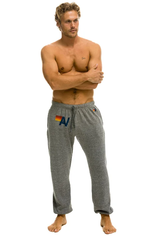 Easy Fashion LOGO SWEATPANTS - HEATHER GREY