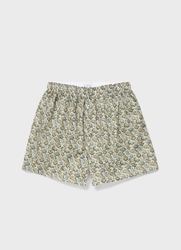 Basic Version Men's Liberty Print Boxer Shorts in Spring Flower