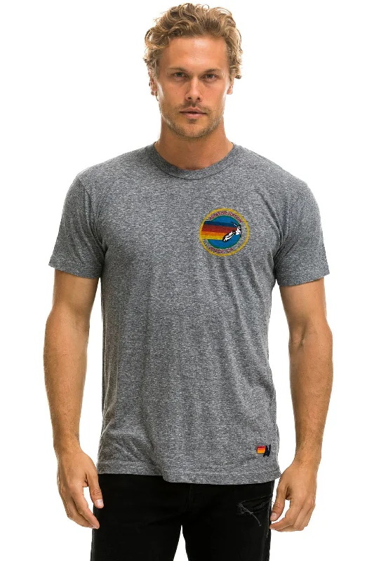 Fresh And Elegant SIGNATURE SMALL CIRCLE LOGO TEE - HEATHER GREY