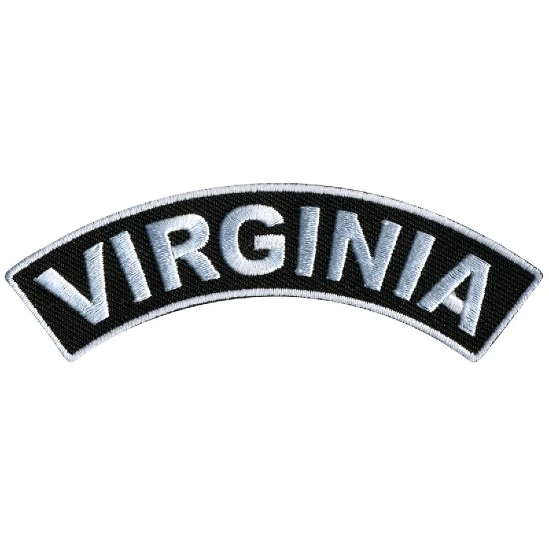 Soft Comfort Hot Leathers Virginia 4” X 1” Top Rocker Patch PPM4092