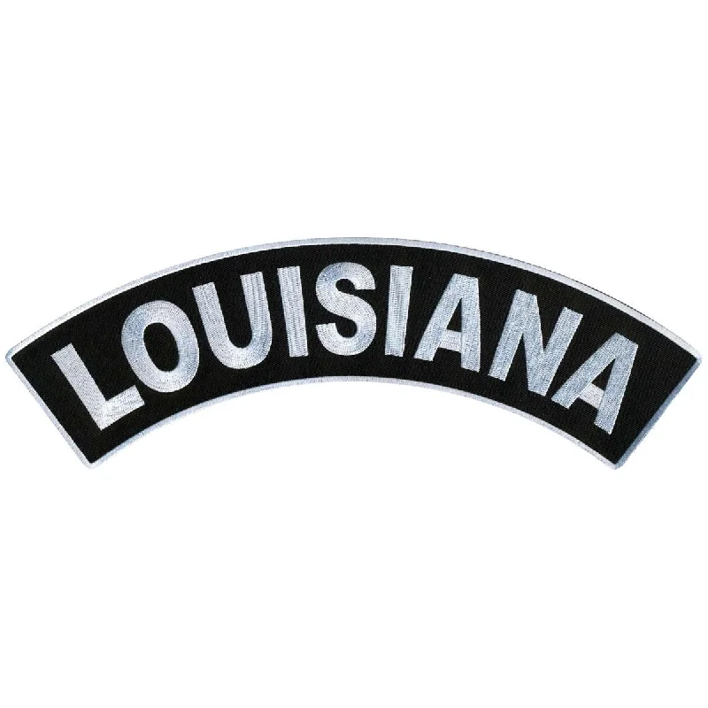American Style Hot Leathers Louisiana 12” X 3” Top Rocker Patch PPM4035