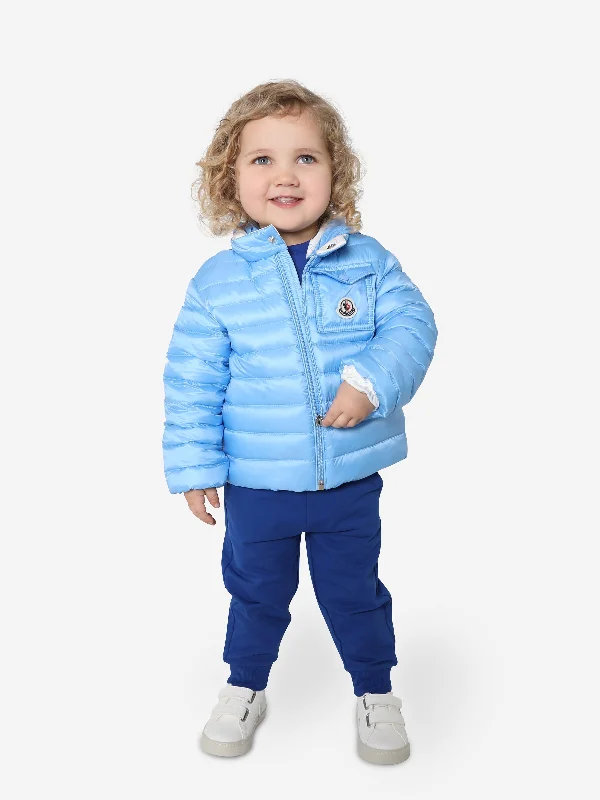 Warm Winter Series Moncler Enfant Baby Down Padded Baigal Jacket in Blue