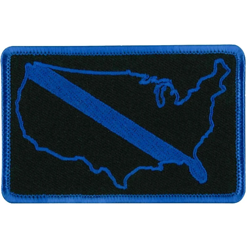 Effortless Wear Hot Leathers USA FALLEN POLICE Patch PPL9625