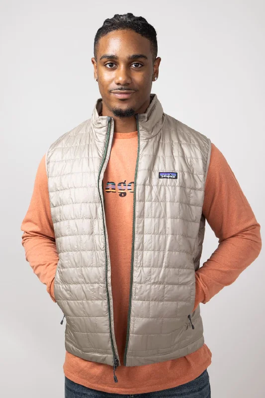 Comfortable Fitwear Patagonia Men's Nano Puff Vest in Seabird Grey | 84242-SBDY