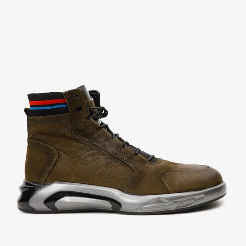 Carefree The Caracas Green Suede Leather Casual Men Boot