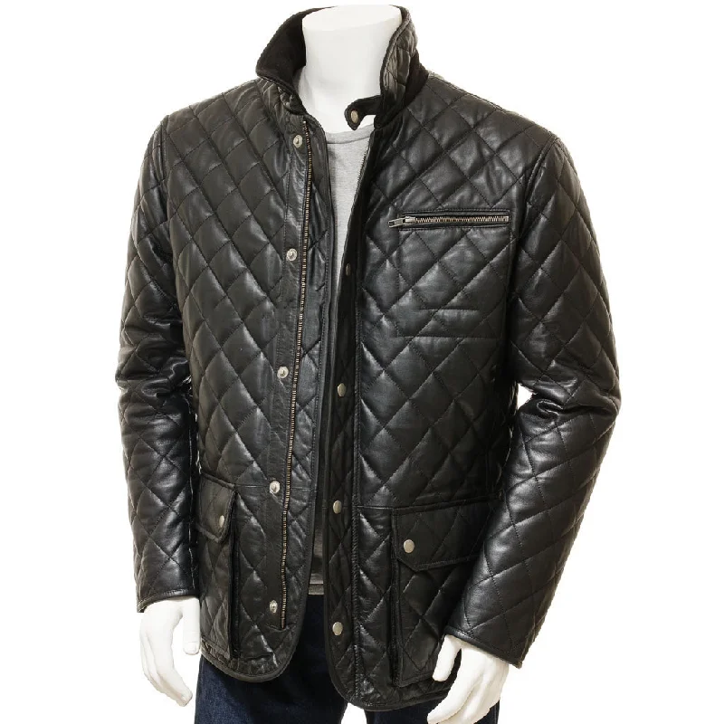Basic Comfort Men Real Lambskin Motorcycle Leather Biker Jacket KM331