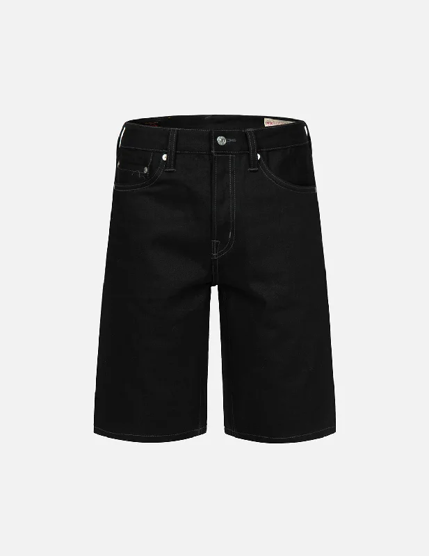 Casual And Casual Samurai and Seagull Embroidery Denim Shorts