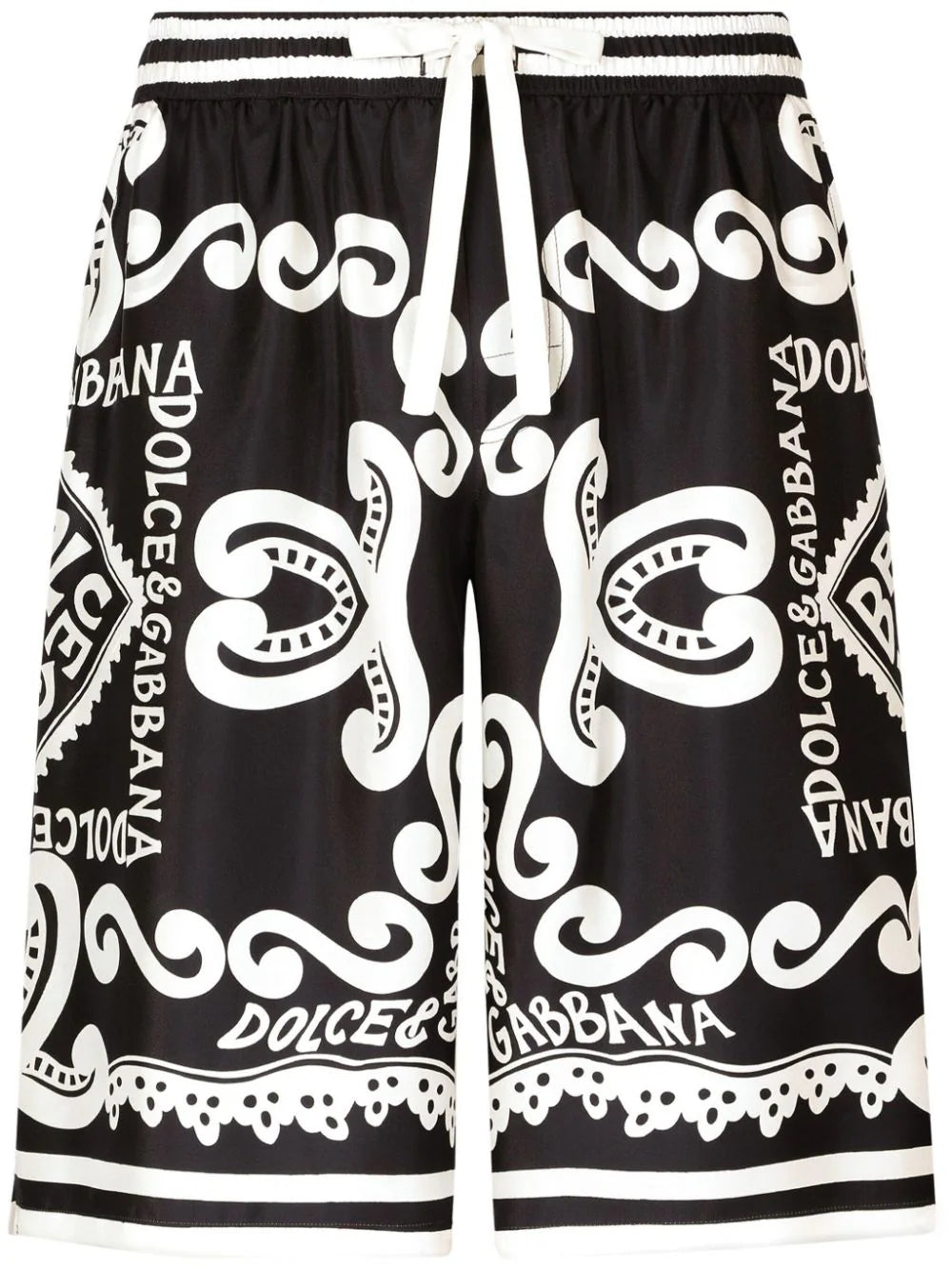 Cozy Lounge Wear Logo-Print Silk Shorts
