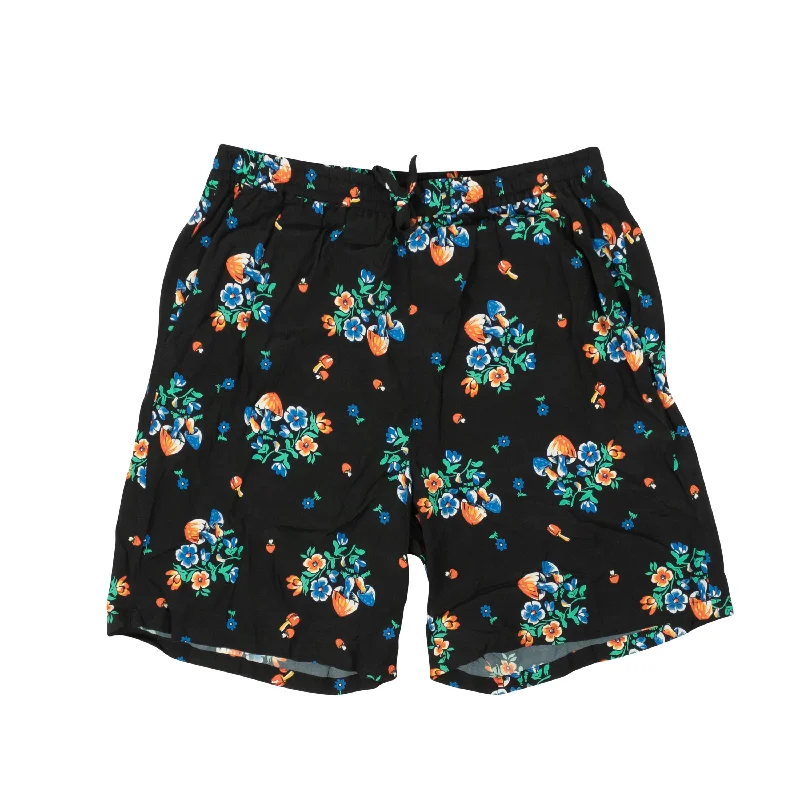 Spring Fashion OPENING CEREMONY Black Rayon Multicolored Design Shorts