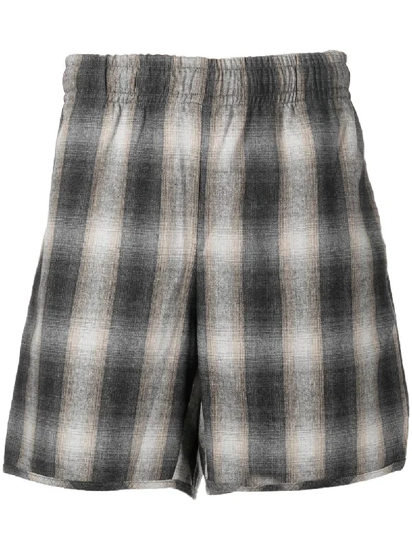 High-end Fashion Check Pattern Shorts