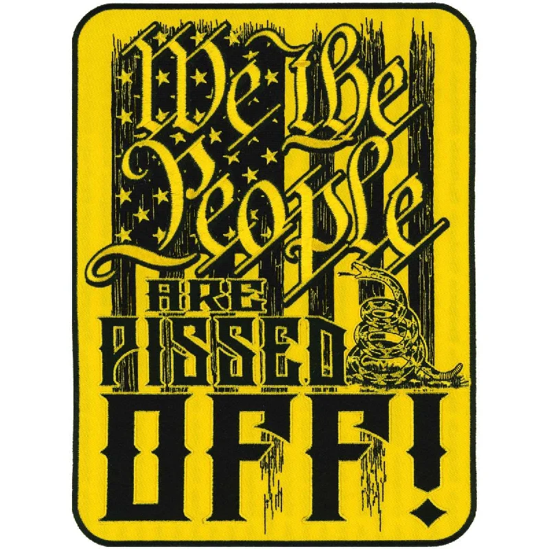 Everyday Style Hot Leathers We The People are Pissed Off Patch 8 x 11" PPQ2149