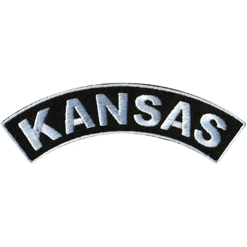 Classic Series Hot Leathers Kansas 4” X 1” Top Rocker Patch PPM4032