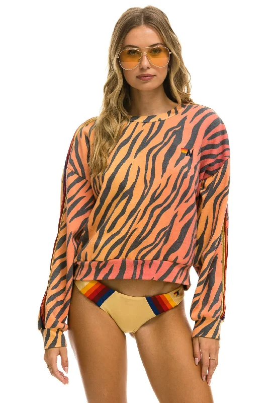 Double-sided Wear CLASSIC RELAXED FIT CREW SWEATSHIRT - TIGER