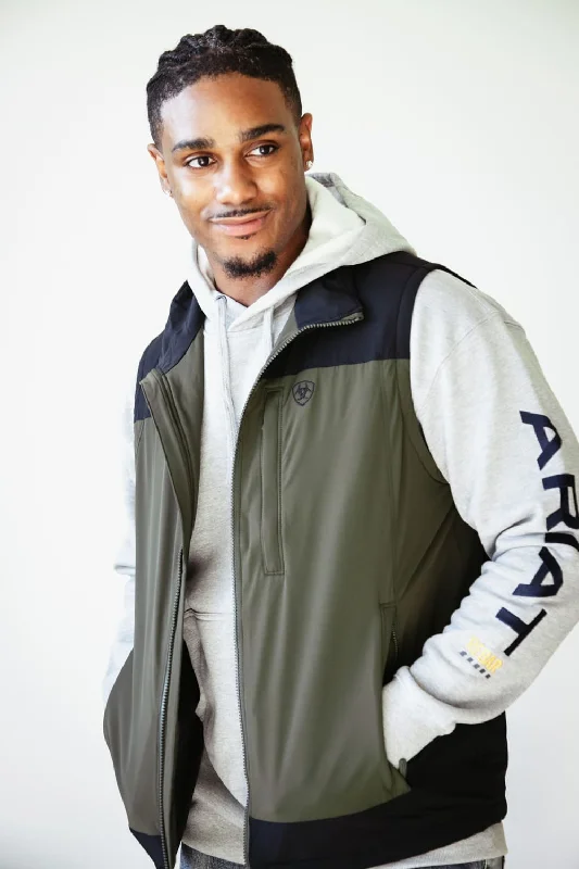 Fashion Elements Ariat Pioneer StretchShell Vest for Men in Relic | 10052481-RELIC