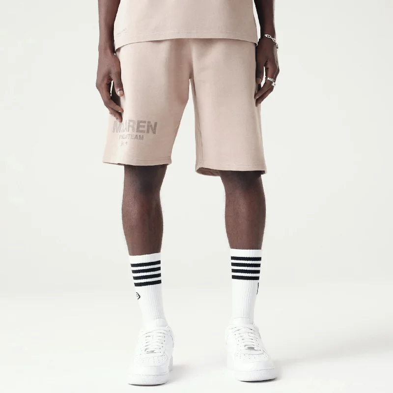 Noble Temperament McLaren Racing Washed Pack Beige Oversized Shorts