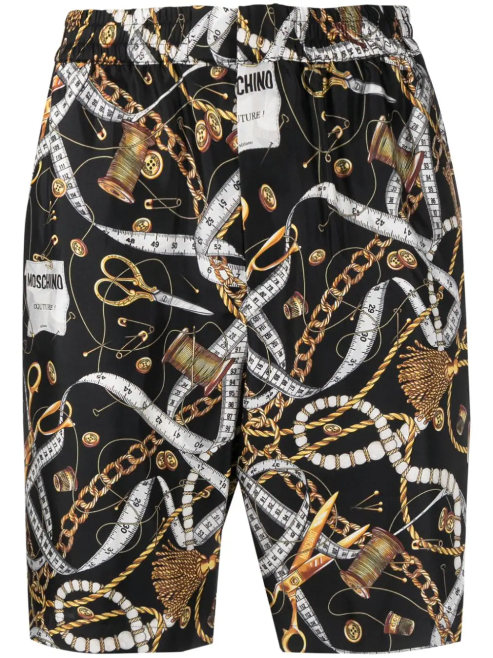 Moisture wicking Chain-Print Bermuda Shorts