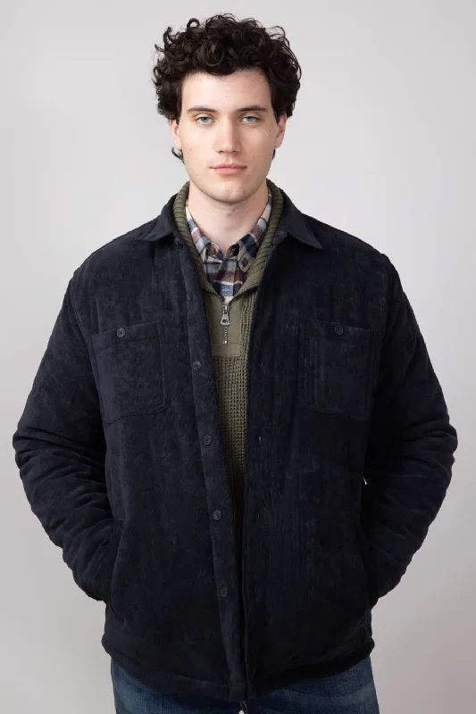 Celebrity Picks Weatherproof Vintage Quilted Corduroy Puffer Jacket for Men in Moonless Night | F2470586GK-MOONLESSNIGHT