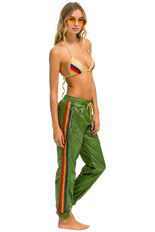 Soft Clothing 5 STRIPE WIND PANT - GARDEN GREEN