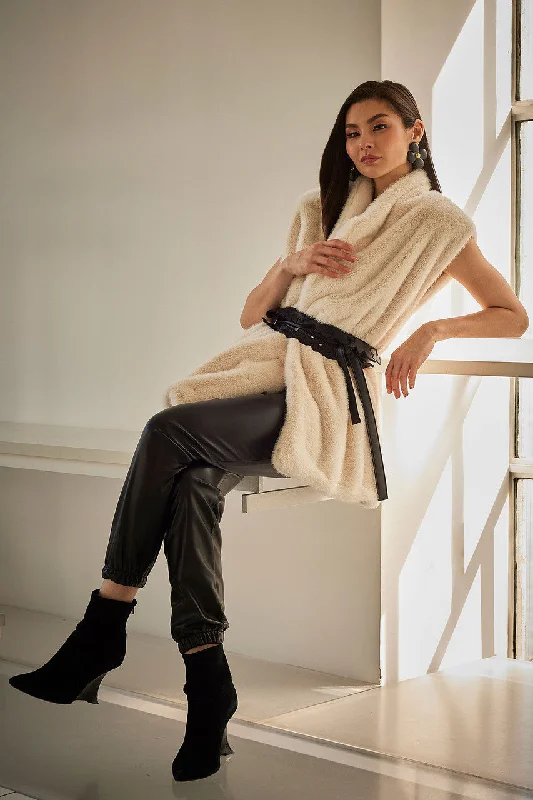 Soft Trends Faux Mink Vest