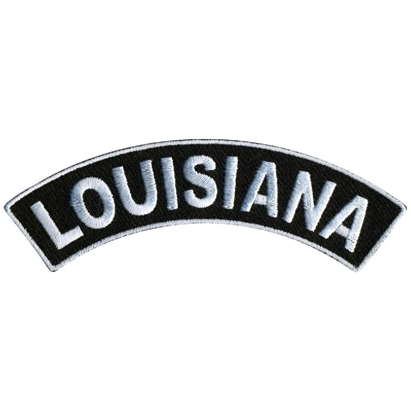 Warm Winter Series Hot Leathers Louisiana 4” X 1” Top Rocker Patch PPM4036
