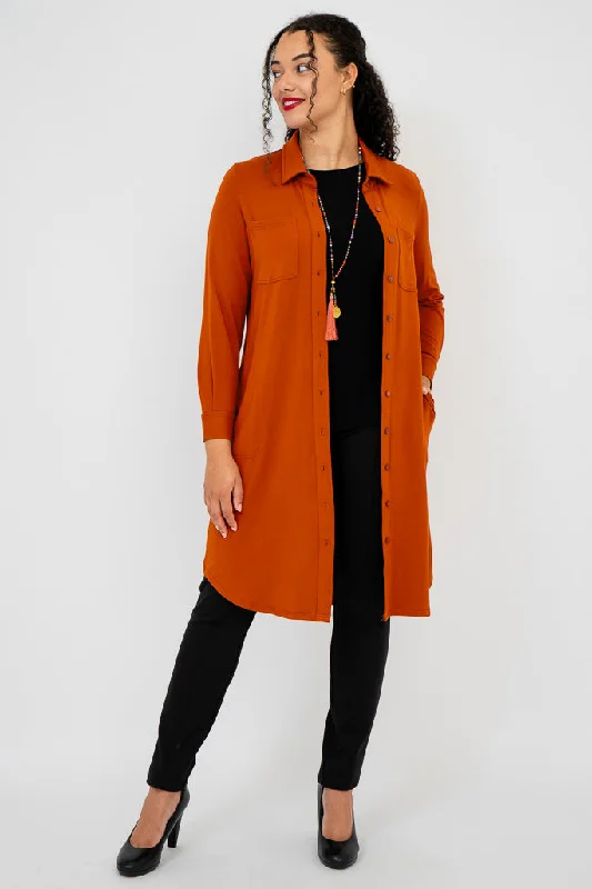Dessert Matching Lois Duster, Copper, Bamboo