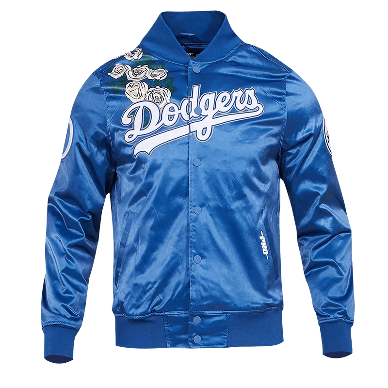 Personalized Outfit MLB LOS ANGELES DODGERS ROSES MEN'S TRACK JACKET (DODGER BLUE/MULTI)