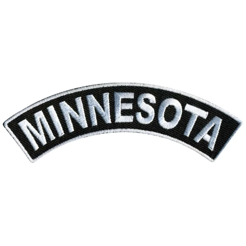 Versatile Comfort Wear Hot Leathers Minnesota 4” X 1” Top Rocker Patch PPM4046