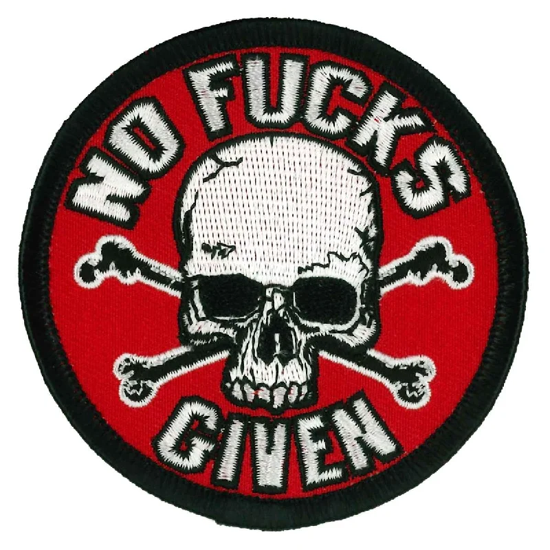 Bottom And Versatile Hot Leathers No Fucks Given 3x3" Skull Patch PPW1032