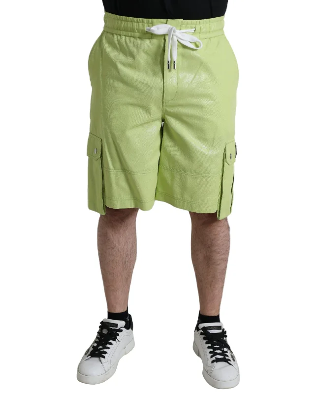 High-end Wear Dolce & Gabbana Cotton Cargo Bermuda Shorts
