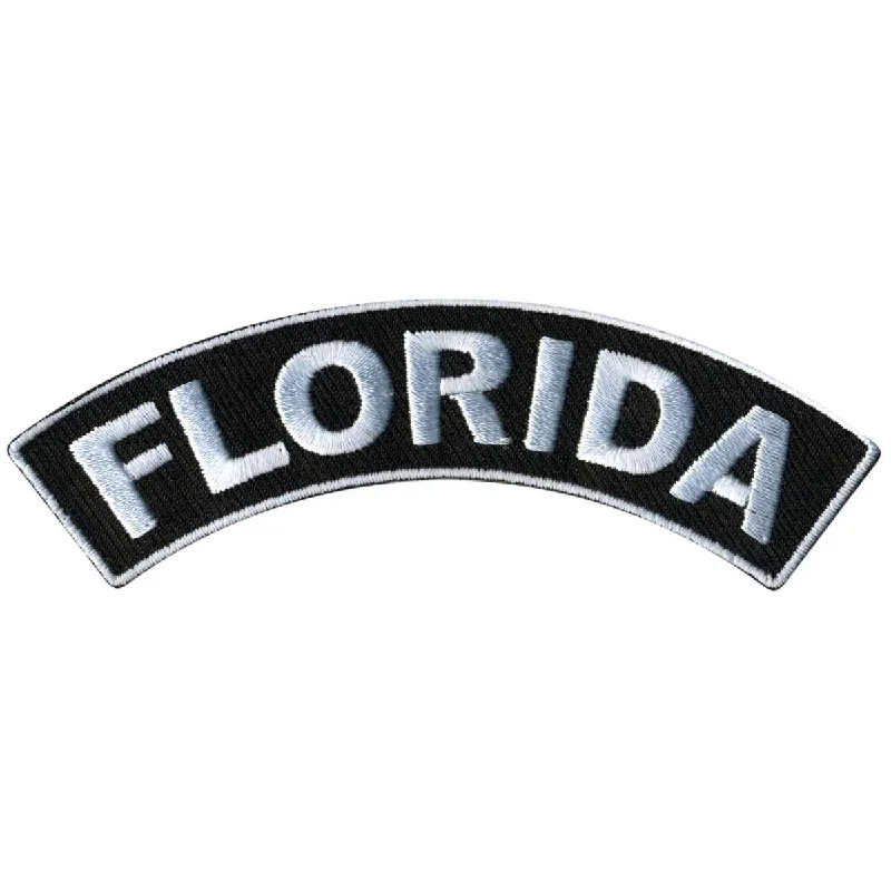 Playful Style Hot Leathers Florida 4” X 1” Top Rocker Patch PPM4018