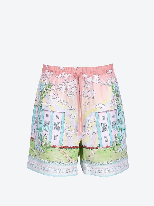 Free And Casual Linen drawstrings shorts