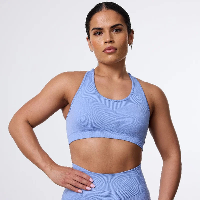 Fashionable Inner Wear Vanquish Elevate Seamless Sky Blue Support Bra