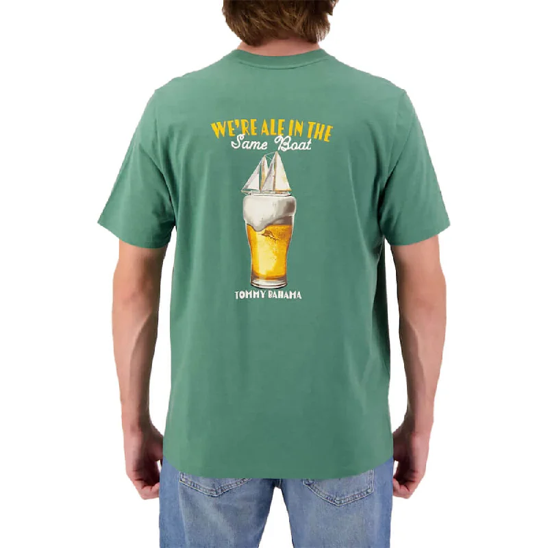 Bright Colors Tommy Bahama We Re All In The Same Boat T-Shirt - Green Meadow Heather