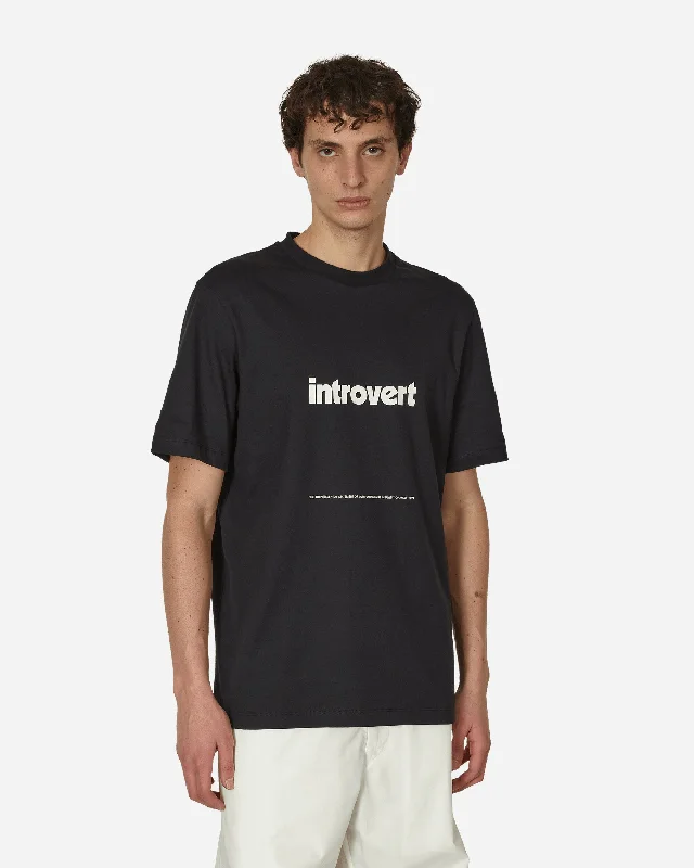 Elegant Style Introvert T-Shirt Black