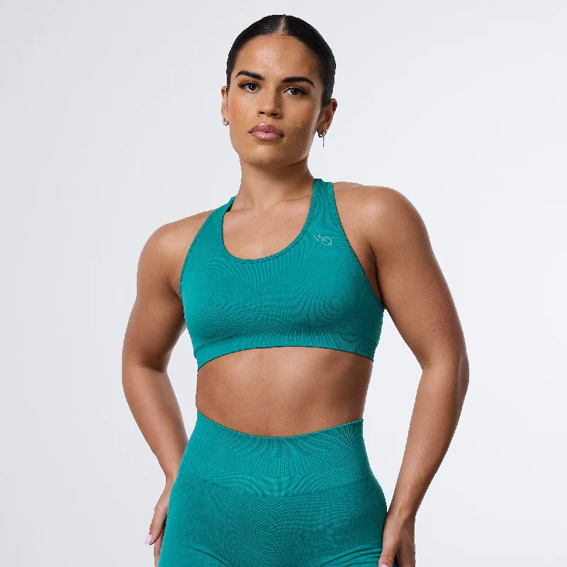 American Style Vanquish Elevate Seamless Emerald Teal Support Bra