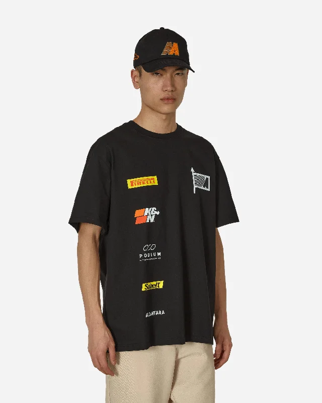 Soft Textures Racing Sponsors T-Shirt Black