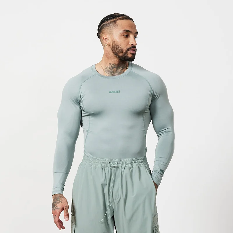 Loose Fit Vanquish Utility Frost Green Long Sleeve Base Layer Top