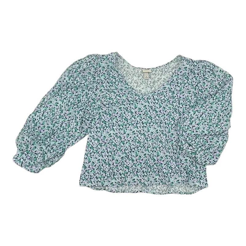 Classic Series Top Ls By A New Day In Floral Print, Size:Xl