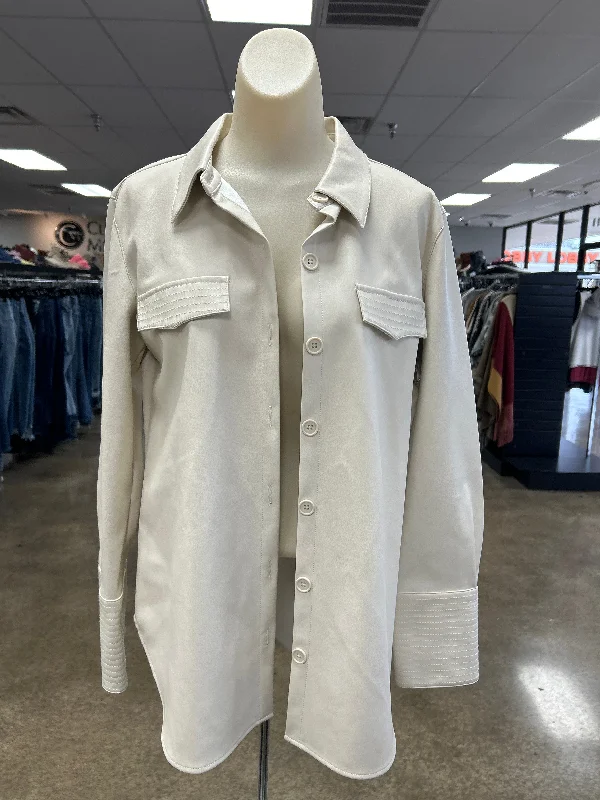 Comfortable Looks Top Long Sleeve By Bb Dakota In Cream, Size: Xs