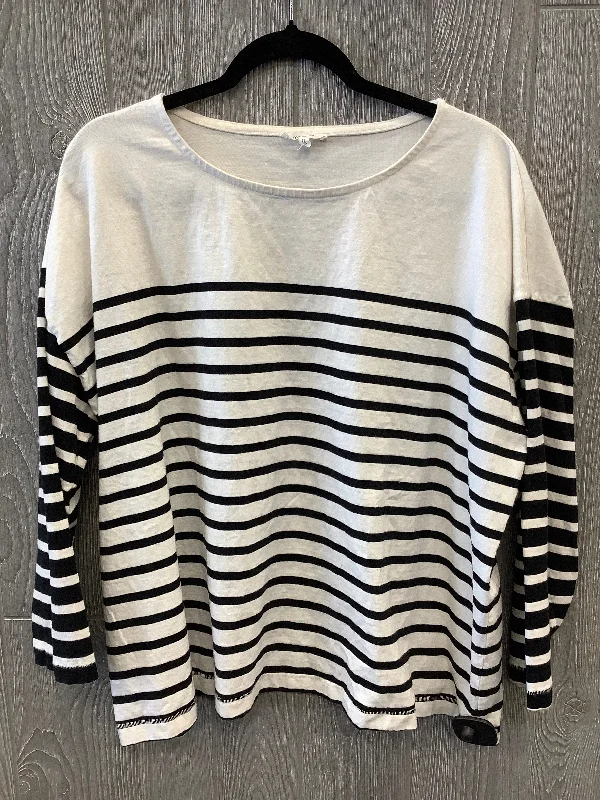 Everyday Style Top Long Sleeve By Maurices In Striped Pattern, Size: 2x
