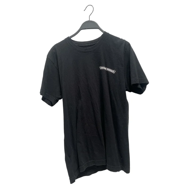 Short Design CHROME HEARTS/T-Shirt/S/Cotton/BLK/LAS VEGAS BACK LOGO