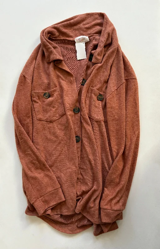Fashion Selection Top Long Sleeve By Fantastic Fawn In Brown, Size: S
