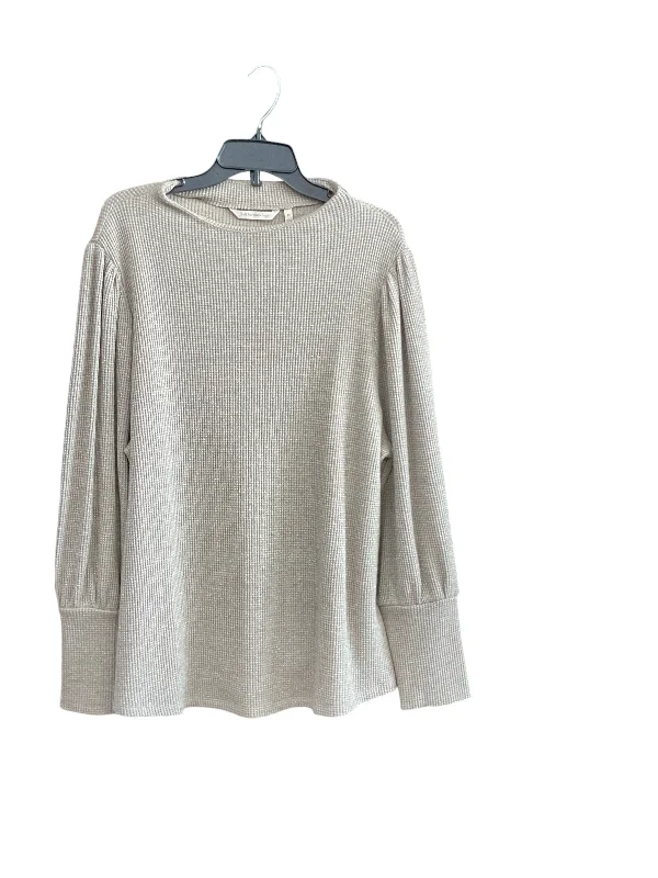 High-end Design Top Long Sleeve By Soft Surroundings In Taupe, Size: 2x