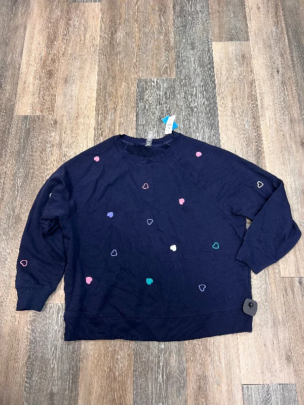 Simple Comfort Top Long Sleeve By Lou And Grey In Navy, Size: L