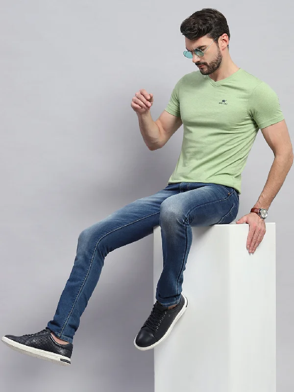 Effortless Outfits Men Multicolor Solid V Neck Half Sleeve T-Shirt (Pack of 3)