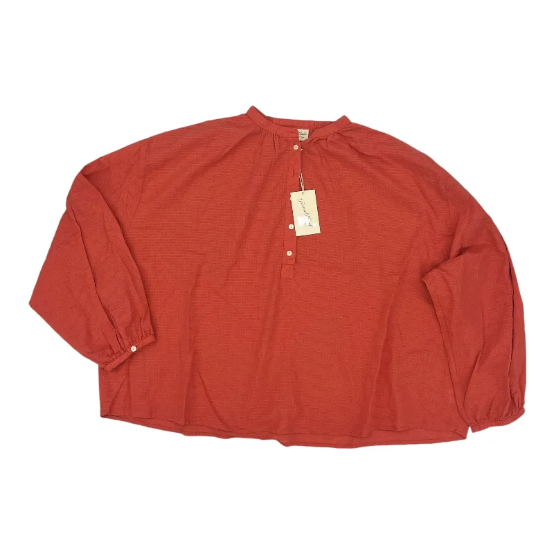 Urban Sense Top Ls By Universal Thread In Orange, Size:Xl